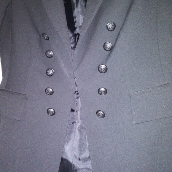 Ivanka Trump Black Double Breasted Jacket Size 12 Like New - Picture 5 of 9